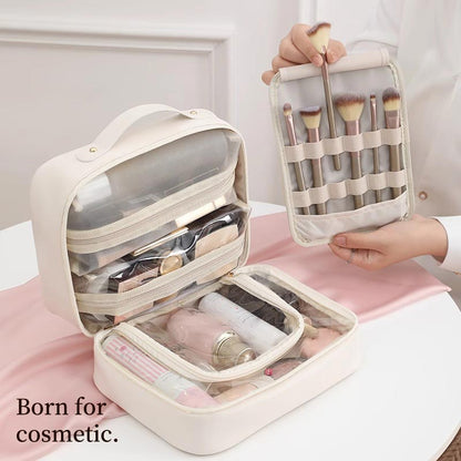 🌸Multiple compartments make -up toiletry bag