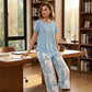 👚 50% OFF NOW! 🔥 Casual Round Neck Layered Tunic Top & Wide Leg Pants Set – Flowy Design, Soft Fabric & Perfect for Everyday Style 🌸