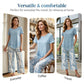 👚 50% OFF NOW! 🔥 Casual Round Neck Layered Tunic Top & Wide Leg Pants Set – Flowy Design, Soft Fabric & Perfect for Everyday Style 🌸