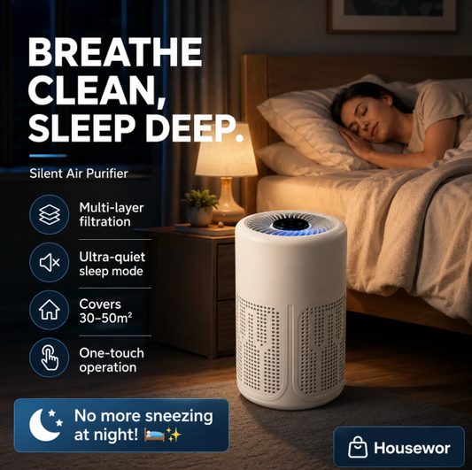 🌬️ 50% OFF! 🔥 Compact air purifier for the home – 2026 bestseller – Quiet, energy-efficient & perfect for allergy sufferers, dust and pet hair 🏠