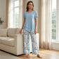 👚 50% OFF NOW! 🔥 Casual Round Neck Layered Tunic Top & Wide Leg Pants Set – Flowy Design, Soft Fabric & Perfect for Everyday Style 🌸