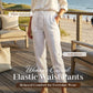 🔥 50% OFF TODAY! 🌸 Women's Elastic Waist Cotton Linen Pants ✨ Breathable, Relaxed Fit & Effortless Summer Style