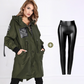Women's Trendy Long-Sleeve Hooded Jacket