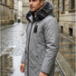 ✨Men's Windproof Hooded Thermal Mid-Length Parka Jacket