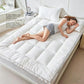 ✨50% OFF!! 💚🛌Premium Viscose Made from Bamboo Twin Size Mattress Topper for Back Pain,1200 GSM Quilted Fitted Extra Thick Mattress Pad,Pillow Top Mattress Cover🌸