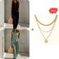💗LAST DAY SALE 50% OFF⚡50K+ SOLD💕Women's Sleeveless Button Top and Loose Pants Set
