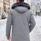 ✨Men's Windproof Hooded Thermal Mid-Length Parka Jacket