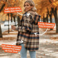 🔥Winter Hot Sale 50% OFF🔥⏰Women’s Classic Cozy Plaid Hooded Jacket🧥