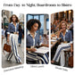 🥳SUMMER HOT SALE🥳💞50K+ SOLD!💥50% OFF! 🔥 Women's Striped Shirt & Wide-Leg Pants 2-Piece Set