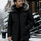 ✨Men's Windproof Hooded Thermal Mid-Length Parka Jacket