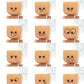 Charming Little Wooden Figure That Sways with 12PCS Expressions