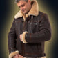 📢📢HOT SALE !!🎅SHEEPSKIN BOMBER JACKET🧥