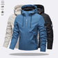 💧🌬️ Men's Hooded Jacket – waterproof & windproof with a drawstring. Ideal for the outdoors & everyday wear. ✓ Durable ✓ Breathable. Check it out now! 🔥🧥