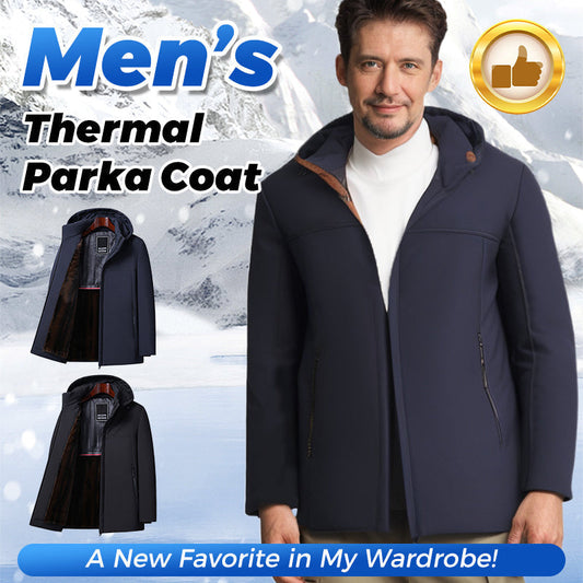 🧥 50% OFF NOW! 🔥 Men's Hooded Parka - Insulated and Waterproof, Ultimate Winter Comfort