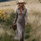 🌸Hot Sale 50% OFF💖Women's Retro Zipper Midi Dress with Tassel