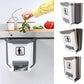 Foldable waste bin for kitchen cabinets