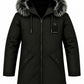 ✨Men's Windproof Hooded Thermal Mid-Length Parka Jacket
