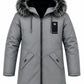 ✨Men's Windproof Hooded Thermal Mid-Length Parka Jacket