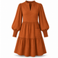 🌸Hot Sale 50% OFF💖Women's V-Neck Tiered Ruffle Mini Dress