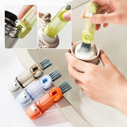 ✨Multi-functional lid crevice cleaning brush for all kinds of bottles and cups