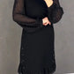 ✨ Flattering Elegance | Women's Rhinestone Round-Neck Midi Dress