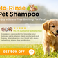 🐾No-Rinse Pet Shampoo Foam – 🥰Natural, Antibacterial & Gentle Formula for Stress-Free Dog & Cat Grooming!✨