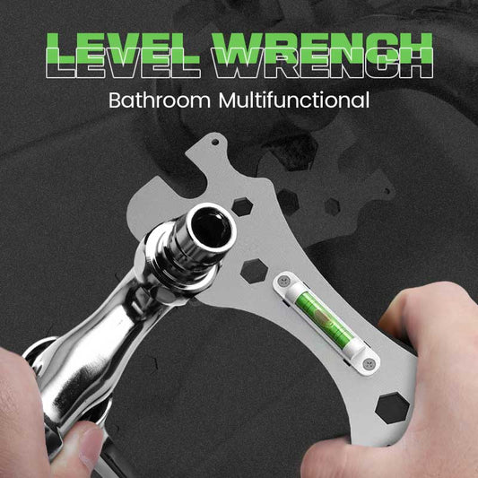 Bathroom Multifunctional Level Wrench