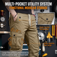👖Last Day Promotion 49% OFF🔥Men’s Tapered Cargo Jogger Pants with Multi Pockets, Elastic Ankle Cuffs & Drawstring Waist