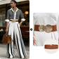 🥳SUMMER HOT SALE🥳💞50K+ SOLD!💥50% OFF! 🔥 Women's Striped Shirt & Wide-Leg Pants 2-Piece Set