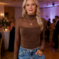 🎉Women's Sparkle Mesh Sheer Long Sleeve Ruched Top🌸