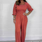 🌸Spring Specials 49% OFF🌸 Women's Elastic Waist Summer Jumpsuit