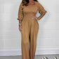 🌸Spring Specials 49% OFF🌸 Women's Elastic Waist Summer Jumpsuit