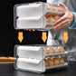 Pull-out food-grade refrigerator egg rack- stacks up to 32 eggs