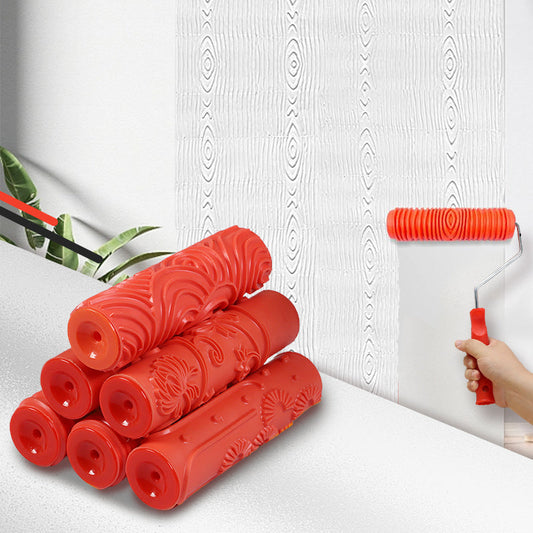 🔥Embossing Texture Patterned Paint Roller for Wall Decoration