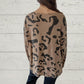 🎉New Arrival🔥Italian Animal Print Long-sleeve T-shirt for Women