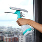4 in 1 Multi-Function Glass Cleaner - Wiper, squeegee, brush and sprayer in one unit!