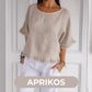 💕Summer cotton linen top with loose fit