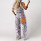 Women’s Casual Print Sleeveless Overalls Jumpsuits