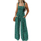 Women’s Casual Print Sleeveless Overalls Jumpsuits