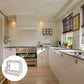 Multi-purpose Double-Layer Kitchen Shelves with Knife Hole