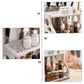 Multi-purpose Double-Layer Kitchen Shelves with Knife Hole