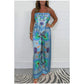 🔥New Arrival 59% OFF⚡50K+ SOLD!💝Spaghetti Strap Printed Top & Loose Women's Pants 2-Piece Set