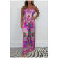 🔥New Arrival 59% OFF⚡50K+ SOLD!💝Spaghetti Strap Printed Top & Loose Women's Pants 2-Piece Set