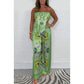 🔥New Arrival 59% OFF⚡50K+ SOLD!💝Spaghetti Strap Printed Top & Loose Women's Pants 2-Piece Set