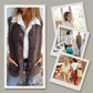 📢📢50% OFF!! ⏰Short thermal waistcoat for women with a button placket at the front