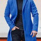 🍂 Timeless Warmth | Men's Wool-Blend Single-Breasted Notched-Collar Coat