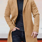 🍂 Timeless Warmth | Men's Wool-Blend Single-Breasted Notched-Collar Coat