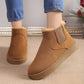🔥Women's Solid-Color Thick-Sole Warm Snow Boots