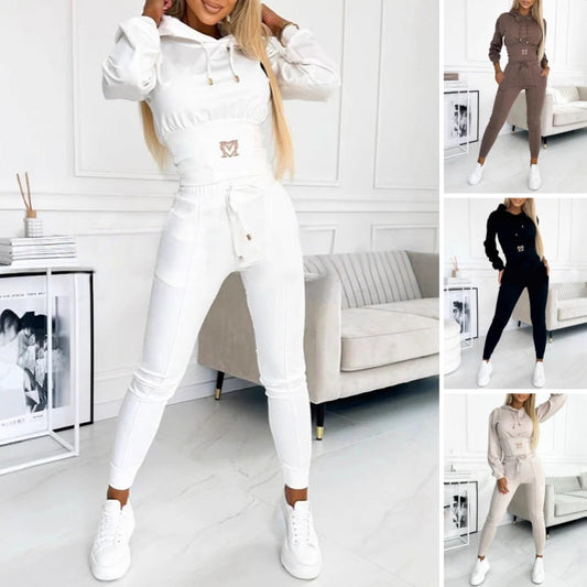 💜 LAST DAY PROMOTION - 50%OFF 💜Women's Two-Piece Hooded Tracksuit Set