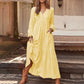 💃HOT SALE 50% OFF👗Women's Casual Versatile Loose V-Neck Dresses